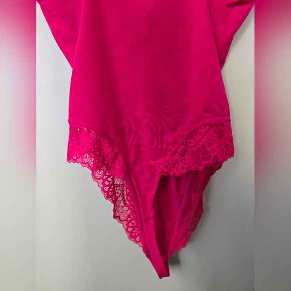 Popilush | Viral TT Hot Pink Lace Slimming Bodysuit M - Picture 8 of 8